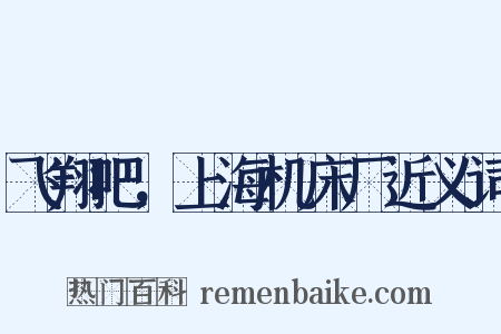飞翔吧，上海机床厂近义词是什么意思的图片